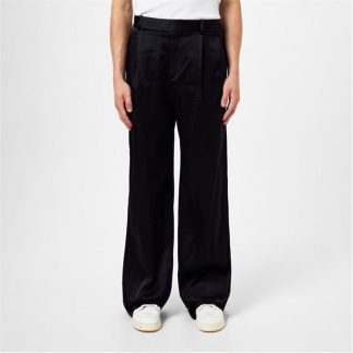 SAINT LAURENT Silk Pantalone Trousers Men Marine  for sale