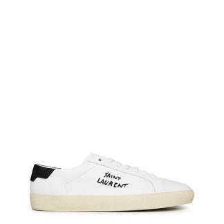 SAINT LAURENT Sl/06 Court Classic Sneakers Women Low Trainers Wht/Black 9061 for sale