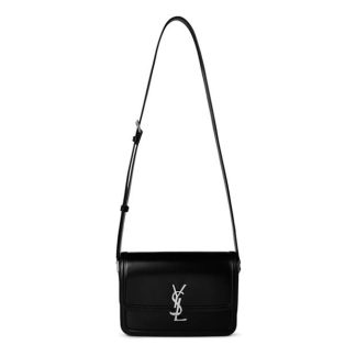 SAINT LAURENT Solferino Medium Shoulder Bag Unisex Black  for sale