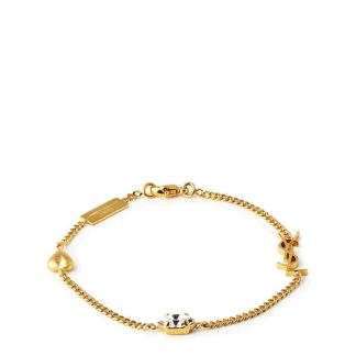 SAINT LAURENT Stras Cassandre Bracelet Women Or Laiton  for sale