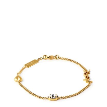 SAINT LAURENT Stras Cassandre Bracelet Women Or Laiton  for sale