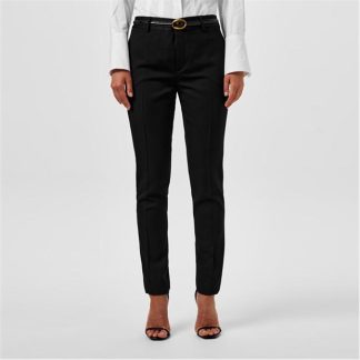 SAINT LAURENT Tapered Trousers Women Black 1000  for sale