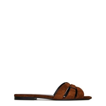 SAINT LAURENT Tribute Slides Women Flat Sandals Land 2330 for sale