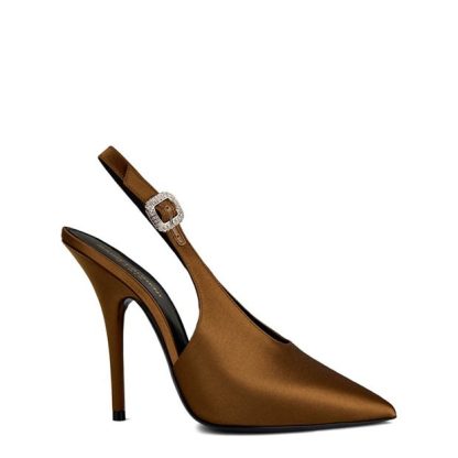 SAINT LAURENT Yasmeen Slingback Pumps Women Alpen Mou  for sale