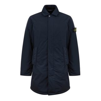 STONE ISLAND 44346 Hyper Dense Nylon Twill Mid Length Coat Men Trench Coats Navy V0020 for sale