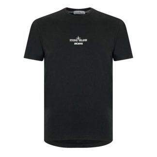 STONE ISLAND Archivio Short Sleeve T-Shirt Men Nero V0029  for sale