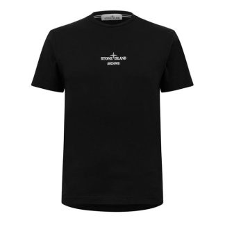 STONE ISLAND Archivio T-Shirt Men Regular Fit T-Shirts Nero V0029 for sale