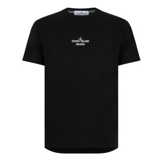 STONE ISLAND Archivio Tshirt Men Regular Fit T-Shirts Nero V0029 for sale