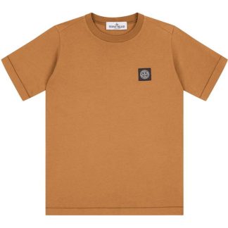 STONE ISLAND Badge Logo T Shirt Junior Kids Regular Fit T-Shirts Aranco V0032 for sale