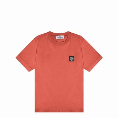 STONE ISLAND Badge Logo T Shirt Junior Kids Regular Fit T-Shirts Carallo V0036 for sale