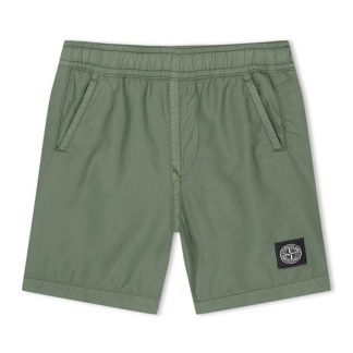 STONE ISLAND Badge Swim Shorts Juniors Kids Swim Shorts Olive V0058 for sale