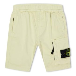 STONE ISLAND Bermuda Shorts Cotton Ripstop Kids Nat Beige V0091  for sale