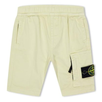 STONE ISLAND Bermuda Shorts Cotton Ripstop Kids Nat Beige V0091  for sale