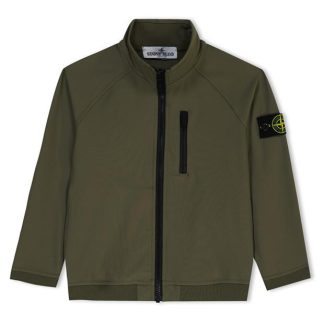 STONE ISLAND Blouson/Track Top In Stretch Nylon Canvas Kids Crew Sweaters Vrd Mltre V0054 for sale