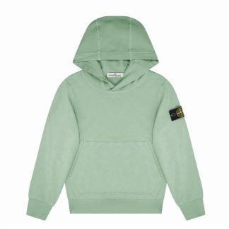 STONE ISLAND Boy'S Badge Oth Lightweight Hoodie Kids OTH Hoodies Acqua V0044 for sale