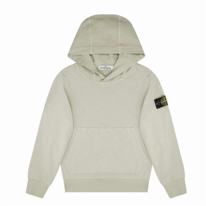 STONE ISLAND Boy'S Badge Oth Lightweight Hoodie Kids OTH Hoodies Perla V0061 for sale