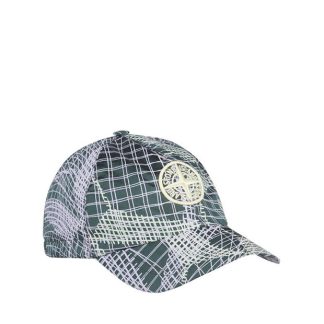 STONE ISLAND Boy'S Check Baseball Cap Kids Verde B V0053  for sale