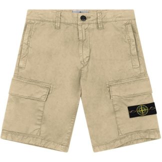 STONE ISLAND Boys Cargo Shorts Kids Cargo Shorts Beige V0190 for sale