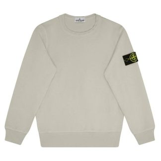 STONE ISLAND Boys Lightweight Badge Sleeve Sweatshirt Kids Crew Sweaters Perla V0061 for sale