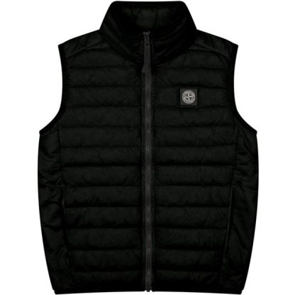 STONE ISLAND Boys Loom Down Gilet Kids Black V0029  for sale