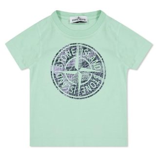 STONE ISLAND Boys Maze T-Shirt Kids Vrd Chro V0052  for sale