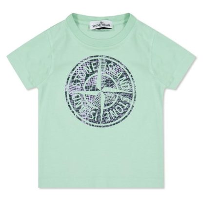 STONE ISLAND Boys Maze T-Shirt Kids Vrd Chro V0052  for sale