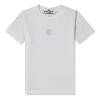 STONE ISLAND Boys Tennis Print T-Shirt Kids White V0001  for sale