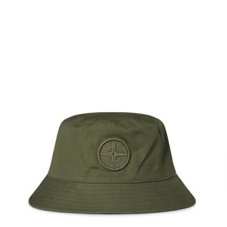 STONE ISLAND Bucket Hat In Cotton Rep Unisex Vrd Olva V0058  for sale