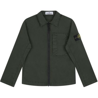 STONE ISLAND Canvas Dyed Overshirt Junior Kids Overshirts Vrd Olva V0058 for sale