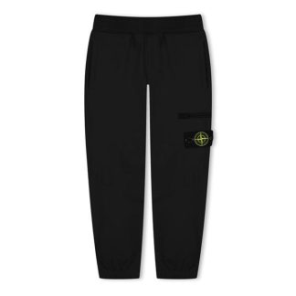 STONE ISLAND Cargo Sweatpants In Stretch Nylon Canvas Kids Cargo Trousers Black V0029 for sale