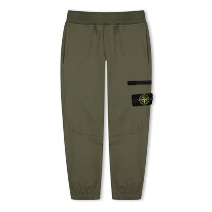 STONE ISLAND Cargo Sweatpants In Stretch Nylon Canvas Kids Cargo Trousers Vrd Mltre V0054 for sale