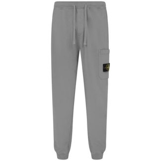 STONE ISLAND Cargo Sweatpants Men Closed Hem Fleece Jogging Bottoms Grey Mrl A0M64 for sale