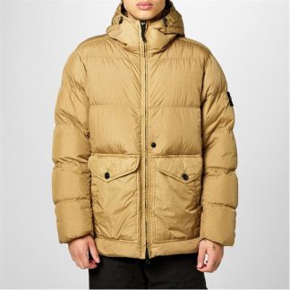 STONE ISLAND Compass-Badge Puffer Jacket Men Down Jackets Biscotto V0094 for sale