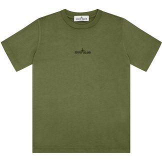 STONE ISLAND Compass T-Shirt Juniors Kids Regular Fit T-Shirts Salvia V0055 for sale