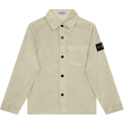 STONE ISLAND Cord Overshirt Kids Overshirts Stucco V0097 for sale