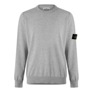 STONE ISLAND Cotton Nylon Knitwear Men Jumpers Fumo Mel V0M67 for sale