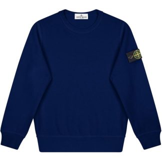 STONE ISLAND Crew Neck Sweatshirt Kids Crew Sweaters Bluette V0022 for sale