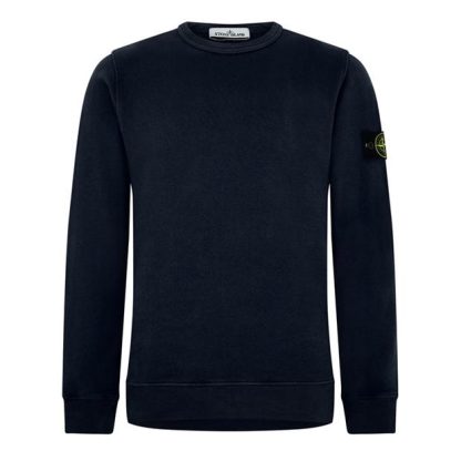 STONE ISLAND Crew Neck Sweatshirt Men Crew Sweaters Nero V0029 for sale