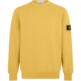 STONE ISLAND Crew Neck Sweatshirt Men Crew Sweaters Ocra V0033 for sale