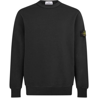 STONE ISLAND Crew Neck Sweatshirt Men Crew Sweaters Piombo V0062 for sale