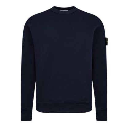 STONE ISLAND Crewneck Sweater Men Crew Sweaters Blue V0020 for sale