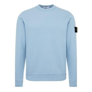 STONE ISLAND Crewneck Sweater Men Crew Sweaters Cielo V0041 for sale