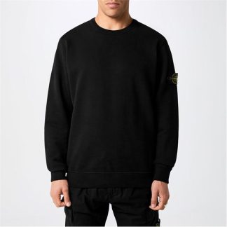 STONE ISLAND Crewneck Sweater Men Crew Sweaters Nero V0029 for sale