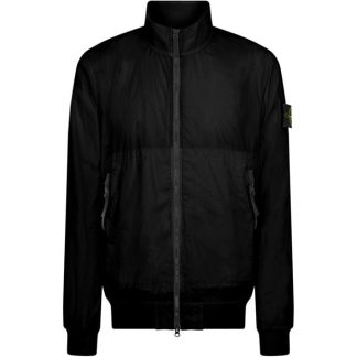 STONE ISLAND Crinkle Reps Bomber Midweight Jacket Men Nero V0029  for sale