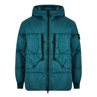 STONE ISLAND Crinkle Reps Down Jacket Men Down Jackets Petrolio V0057 for sale