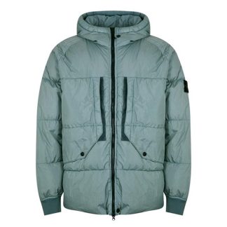 STONE ISLAND Crinkle Reps Down Jacket Men Down Jackets Sage Grn V0055 for sale