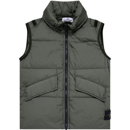 STONE ISLAND Crinkle Reps Gilet Junior Boys Kids Gilets - Heavyweight Peltro V0063 for sale