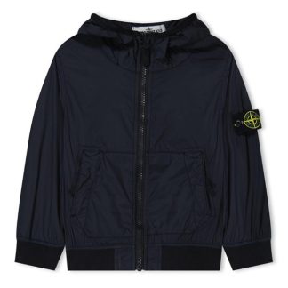 STONE ISLAND Crinkle Reps Jacket Junior Boys Kids Black V0029  for sale