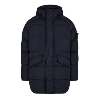 STONE ISLAND Crinkle Reps Jacket Junior Boys Kids Down Jackets Navy V0020 for sale