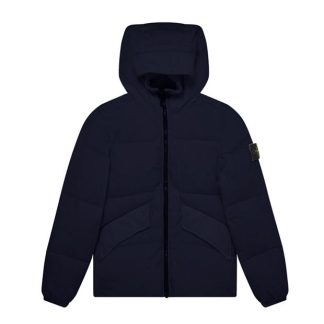 STONE ISLAND Crinkle Reps Jacket Junior Boys Kids Puffer Jackets - Heavyweight Navy V0020 for sale